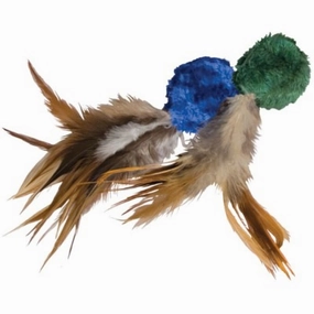 Kong Crinkle Ball With Feathers Cat Toy cat leash cat bowtie cat hat cat bandana cat costume