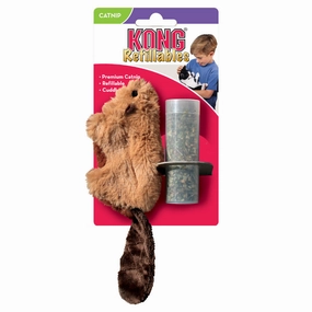 KONG Refillables Catnip Beaver Plush Cat Toy cat leash cat bowtie cat hat cat bandana cat costume