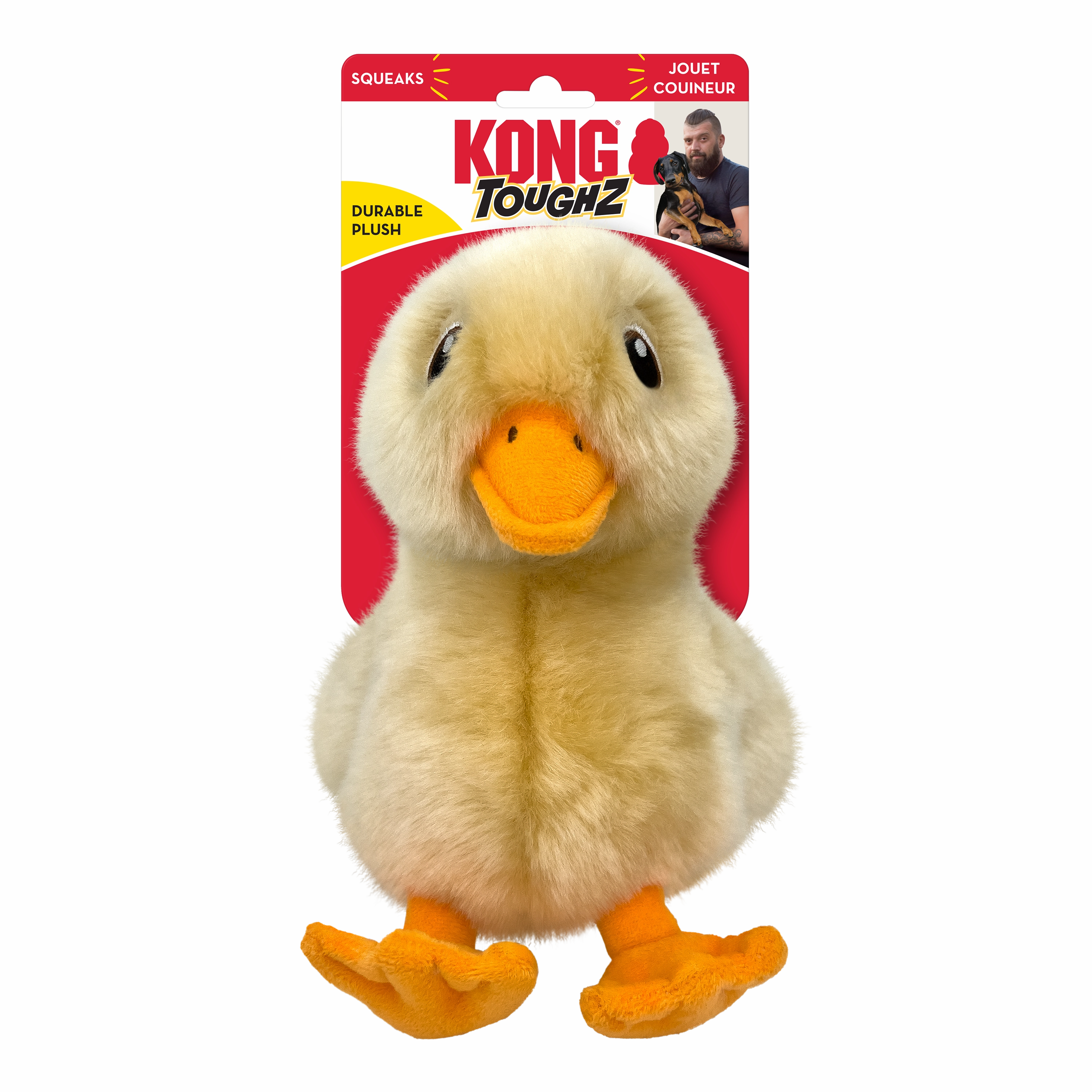 Kong Toughz Duck Plush Dog Toy - MED