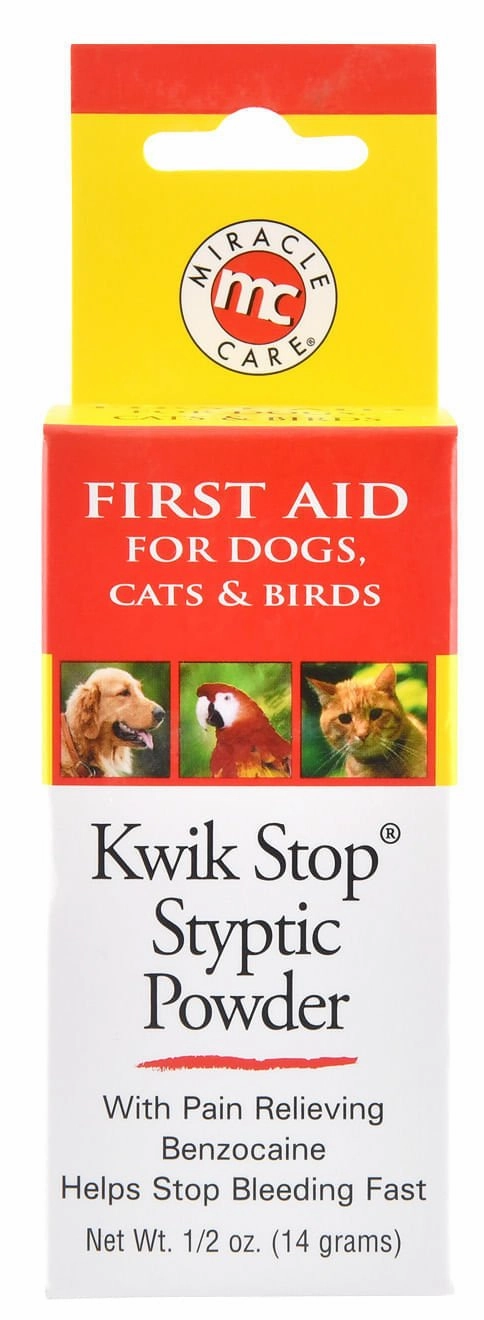 Kwik Stop Styptic Powder cat grooming cat shampoo cat conditioner cat comb cat grooming glove