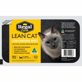 Lean Cat Kangaroo Mince Raw Grain-Free Frozen Cat Food 200g dog travel bag car seat cover pet carrier for car training leash dog training whistle