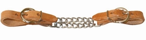 Leather Curb with Double Chain cat fur care cat grooming tools cat deshedding brush cat bath kit cat nail trimmer