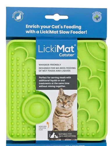 LickiMat Catster Lickmat - Green cat toys interactive cat toys cat teaser wand cat balls cat laser pointer