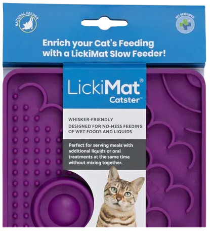 LickiMat Catster Lickmat - Purple cat toys interactive cat toys cat teaser wand cat balls cat laser pointer