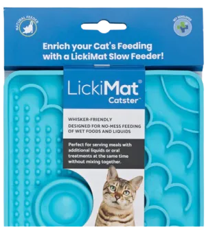 LickiMat Catster Lickmat - Turquoise cat toys interactive cat toys cat teaser wand cat balls cat laser pointer