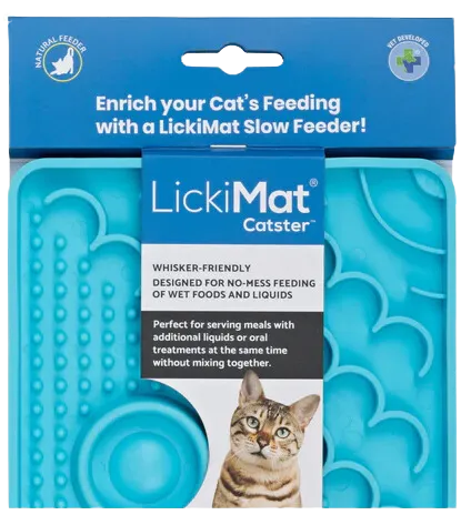 LickiMat Catster Lickmat - Turquoise cat toys interactive cat toys cat teaser wand cat balls cat laser pointer