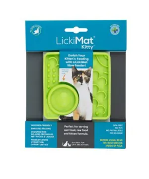 LickiMat Kitty (Mini Catster) - Green cat toys interactive cat toys cat teaser wand cat balls cat laser pointer