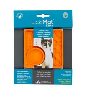 LickiMat Kitty (Mini Catster) - Orange cat toys interactive cat toys cat teaser wand cat balls cat laser pointer