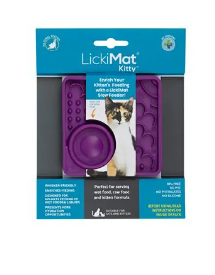 LickiMat Kitty (Mini Catster) - Purple cat toys interactive cat toys cat teaser wand cat balls cat laser pointer
