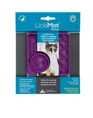 LickiMat Kitty (Mini Catster) - Purple cat toys interactive cat toys cat teaser wand cat balls cat laser pointer