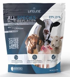 LIFELINE All-Species 23:21 Milk Replacer poultry remedies poultry supplement goat vitamins sheep probiotics animal health boost