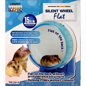 Lilliphut Silent Wheel Flat Blue 15cm hamster cage guinea pig supplies small animal accessories rabbit water bottle rat tunnel