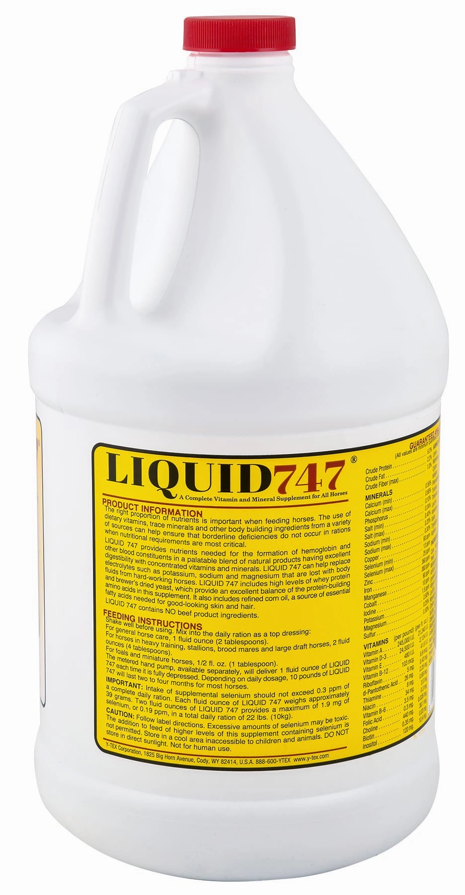 Liquid 747 Complete Vitamin & Mineral Horse Supplement, Gallon