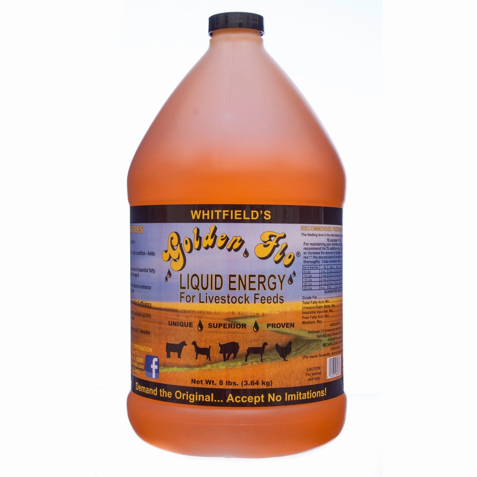 Livestock Golden Flo Liquid Energy, 1 gallon sheep feed sheep mineral sheep hay sheep pellets sheep salt block