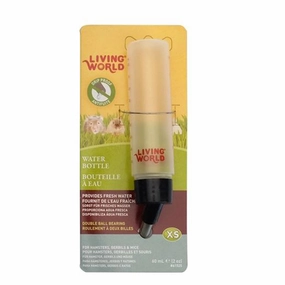 Living World Water Bottle 2oz/60ml hamster cage guinea pig supplies small animal accessories rabbit water bottle rat tunnel