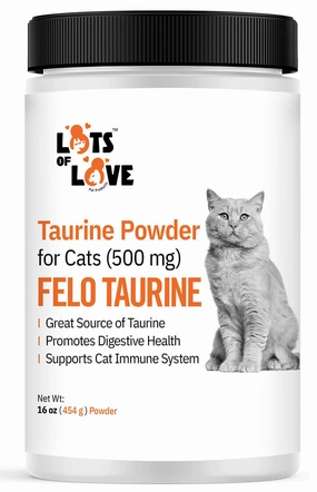 Lots of Love Fel O Taurine Powder, 16 oz cat scratchers cat towers cat window perch cat heating pad cat calming spray