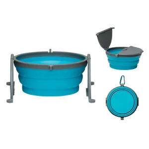 Loving Pets Bella Roma Blue Travel Bowl cat supplies cat house cat tree cat feeder cat collar