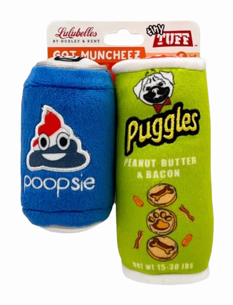 Lulubelles Tiny Tuffs 2pk Dog Toy - Got Muncheez