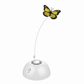 M-Pets Dancing Butterfly Interactive Cat Toy (White) cat leash cat bowtie cat hat cat bandana cat costume