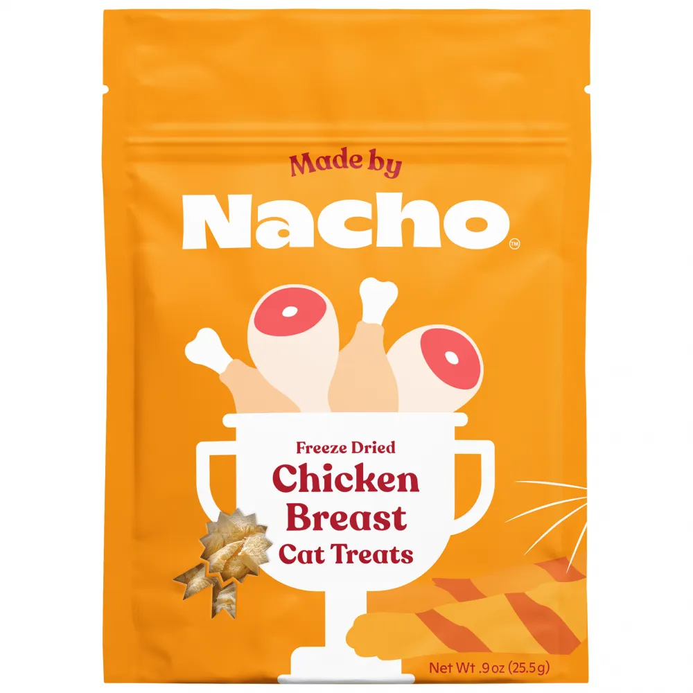 Made by Nacho Freeze Dried Chicken Breast Cat Treats cat calming diffuser cat stress relief anxiety cat treats cat relaxing spray pet mood aid