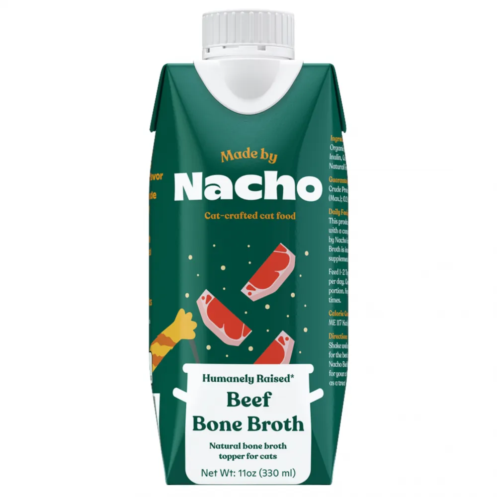 Made By Nacho Humanely Raised Beef Bone Broth Tetra cat calming diffuser cat stress relief anxiety cat treats cat relaxing spray pet mood aid