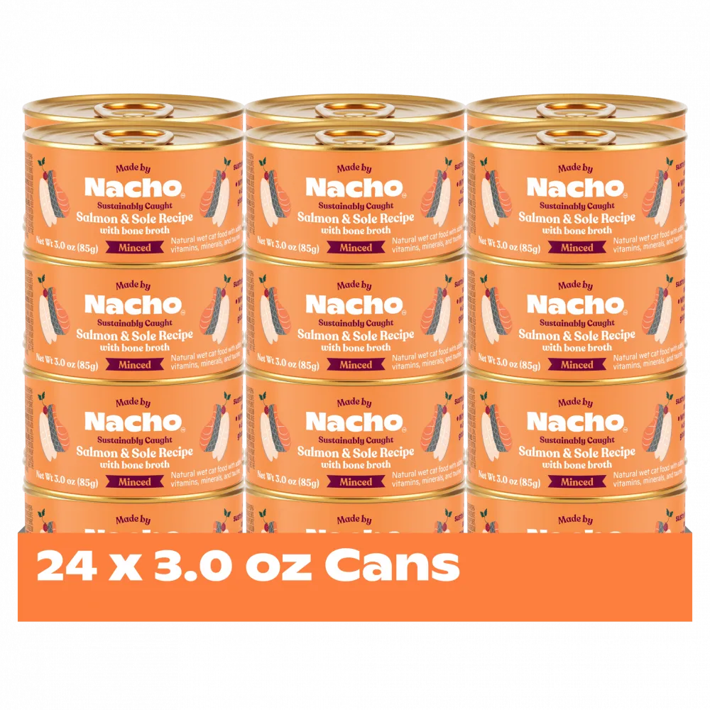 Made By Nacho Sustainably Caught Minced Salmon & Sole Recipe With Bone Broth