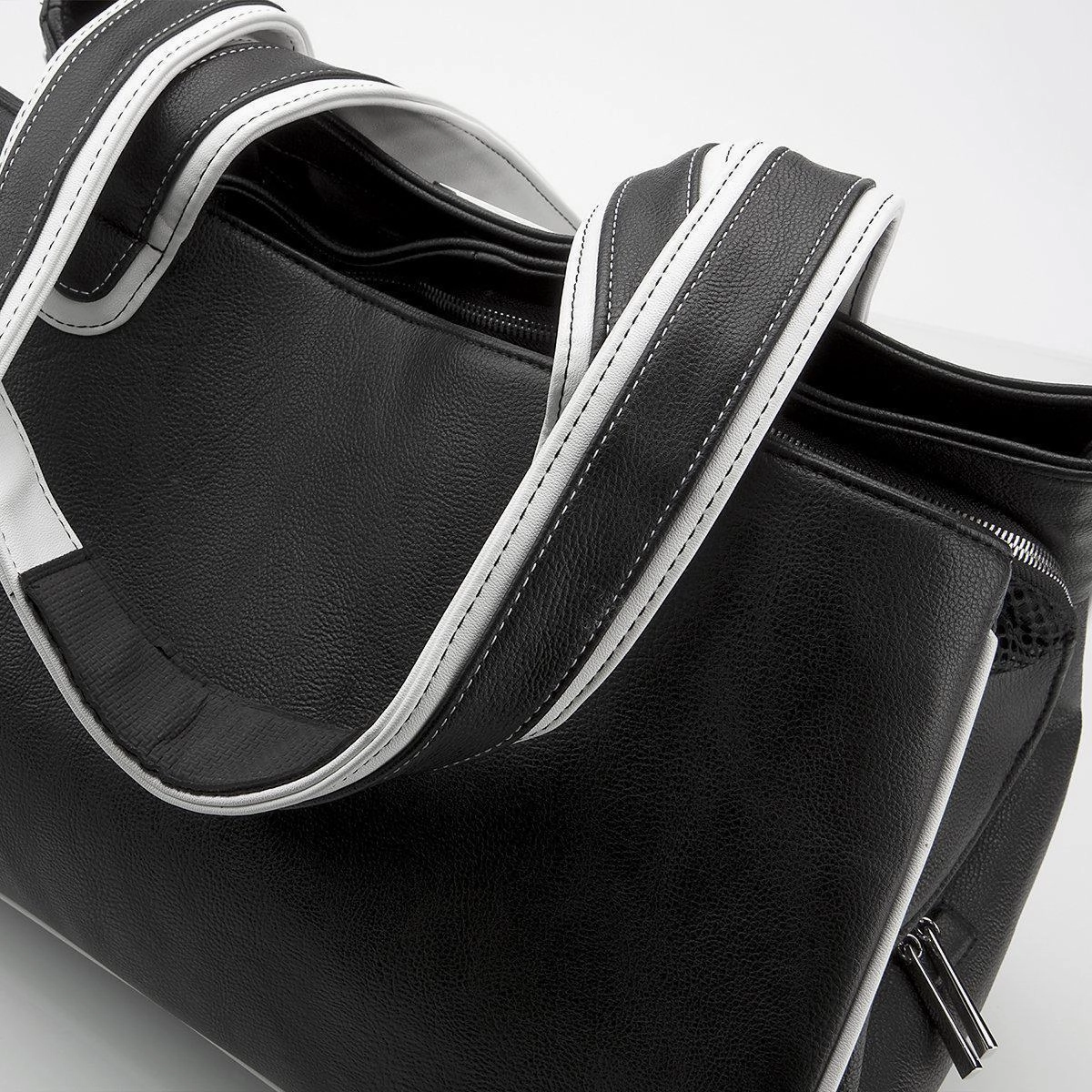 Majestic Maltese Rescue Me Tote Faux Leather Dog Carrier Black