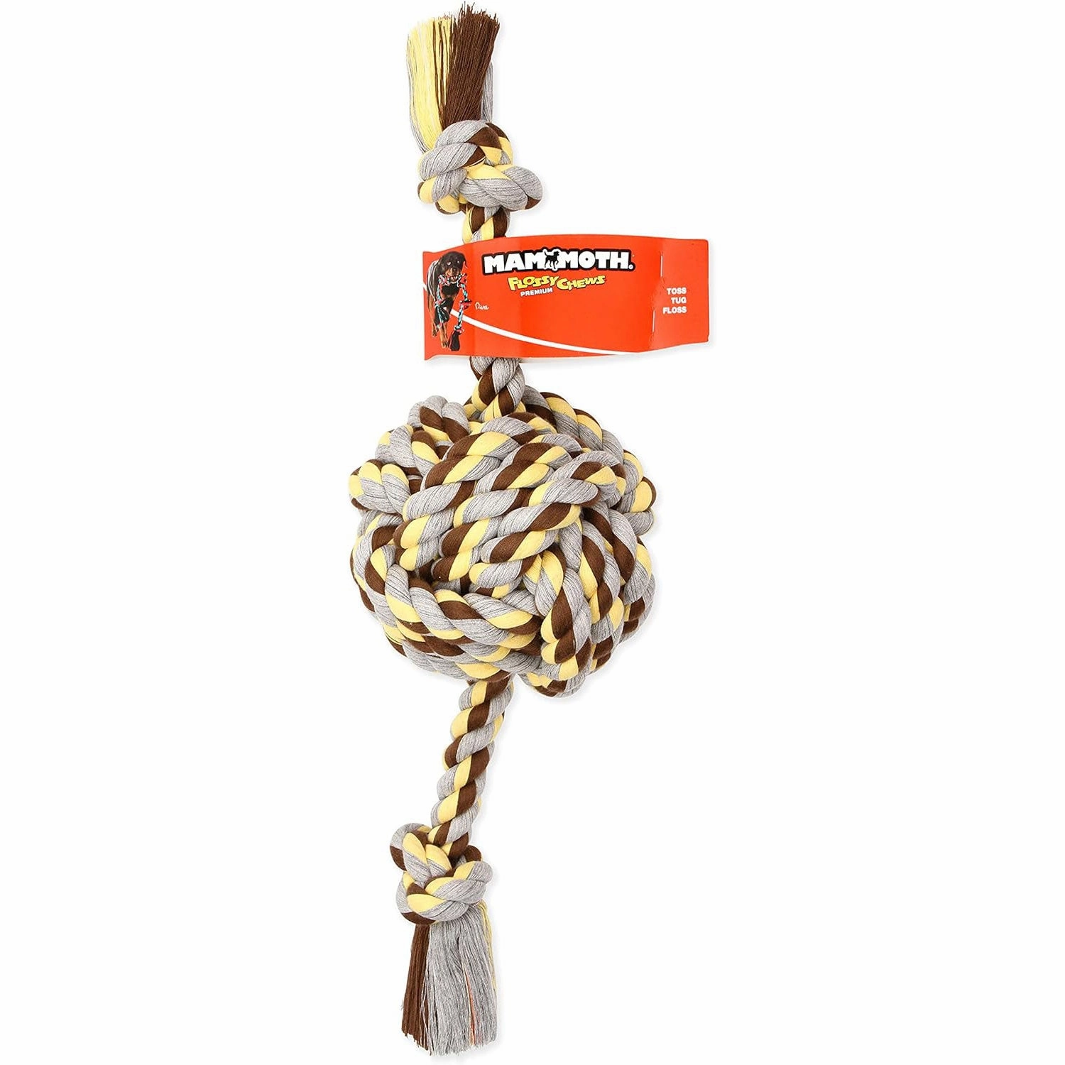 Mammoth Flossy Chews Monkey Fist Rope 25"