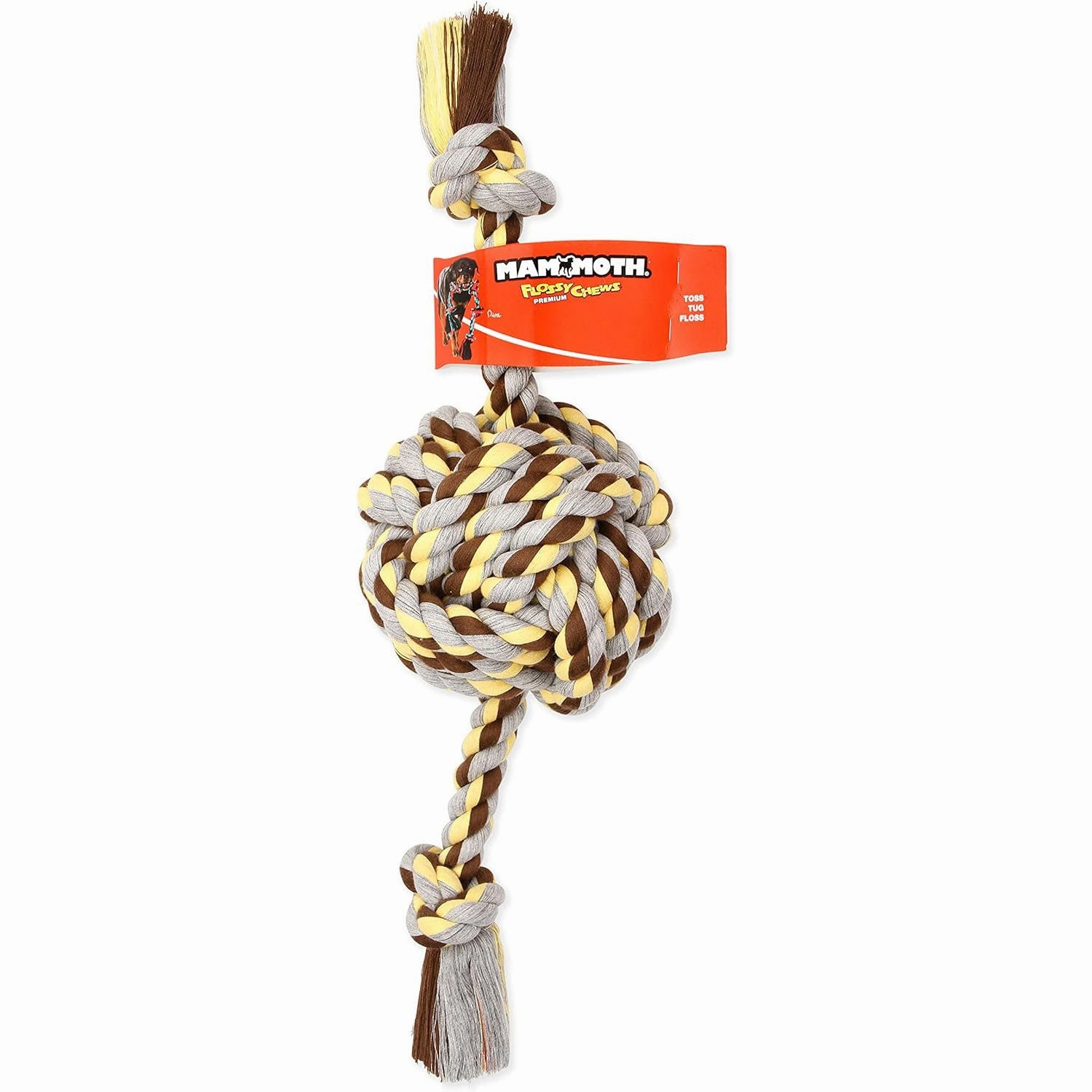 Mammoth Flossy Chews Monkey Fist Rope 25"