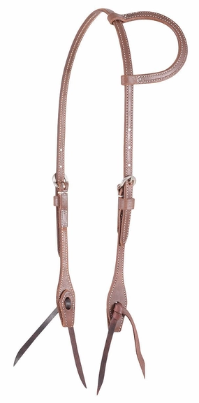 Martin Saddlery Harness Leather Slip Ear Headstall 1/2-inch Thick, Natural cat fur care cat grooming tools cat deshedding brush cat bath kit cat nail trimmer