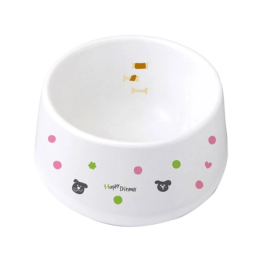 Marukan Easy Meal Ceramic Dog Dish dog bones rawhide chew sticks dog jerky bacon bone