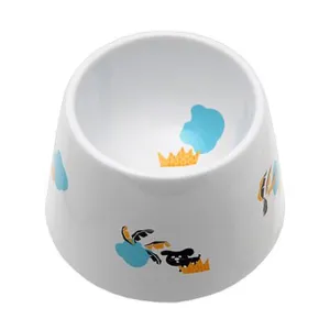 Marukan Easy Meal Ceramic Water Dog Dish dog bones rawhide chew sticks dog jerky bacon bone