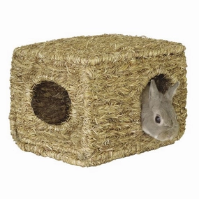 Marukan 100% Natural Straw House W300mm x D200mm x H210mm (MR-409) puppy starter kit puppy crate puppy collar puppy pee pad puppy food
