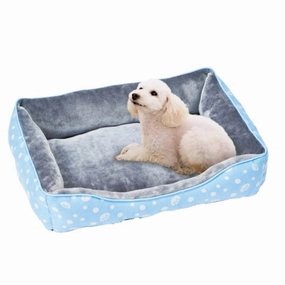 Marukan Blue Rectangular Dog Bed (Small) cat leash cat bowtie cat hat cat bandana cat costume