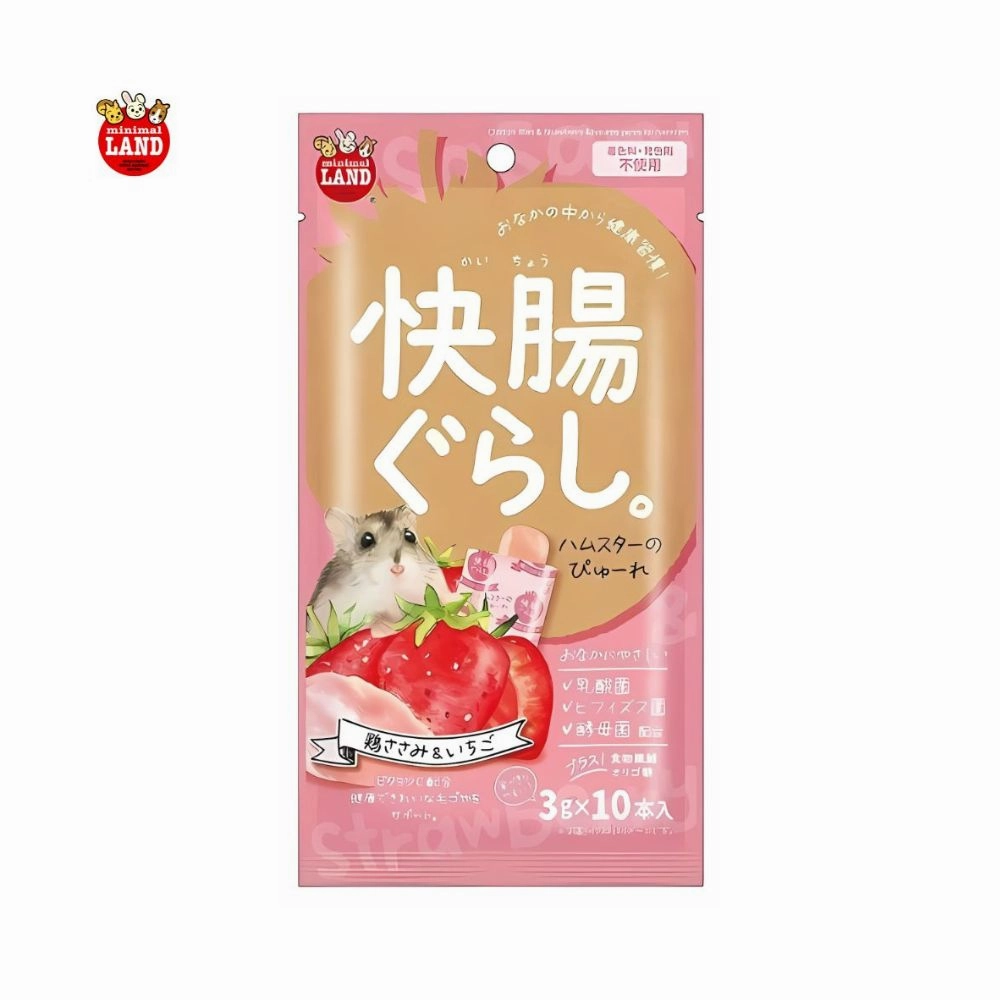 Marukan Chicken & Strawberry Flavour Puree for Hamsters 30g (ML503) hamster food guinea pig food rabbit hay rodent treats mouse food