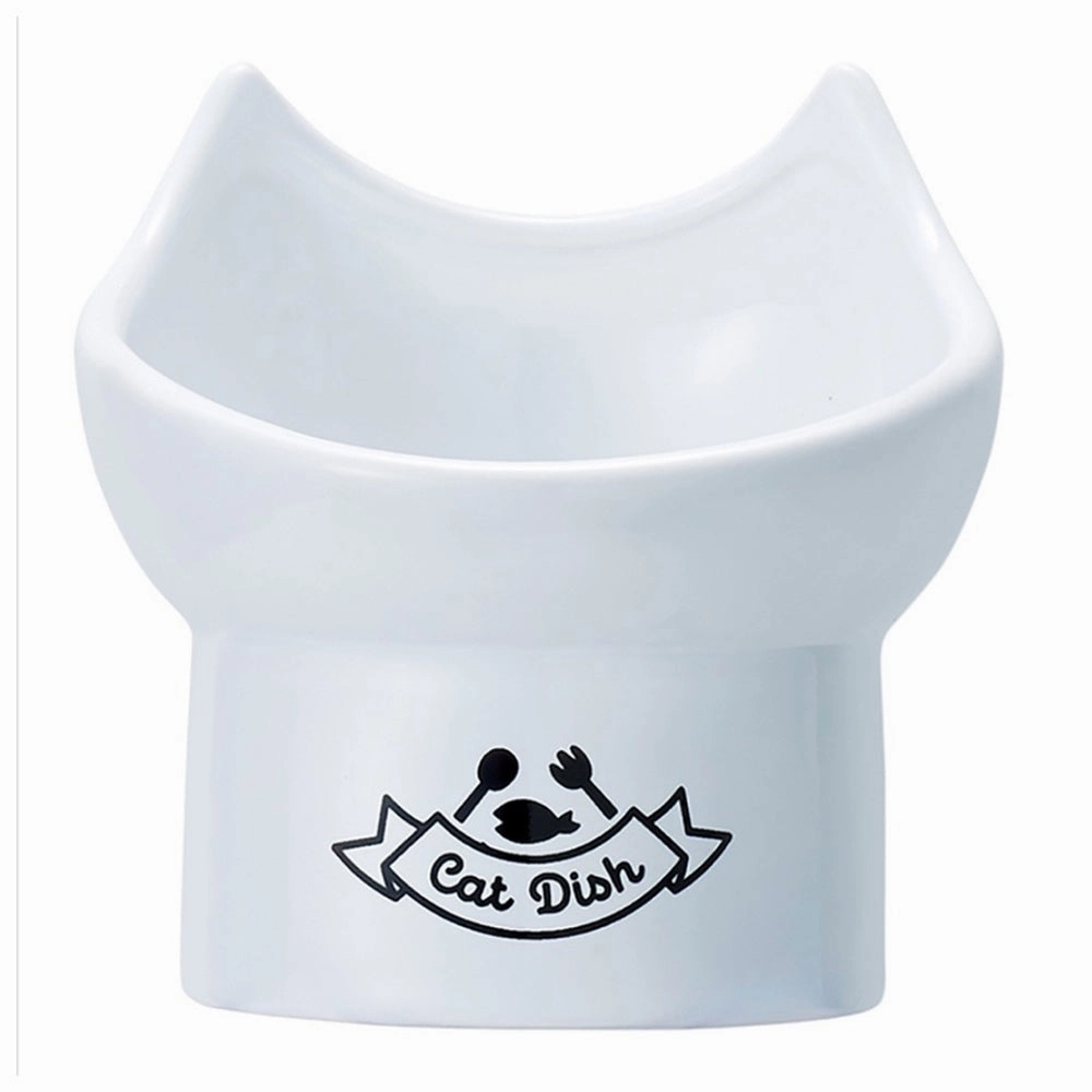 Marukan Tall Ceramic Food Dish Cat Tray (Size 11) cat leash cat bowtie cat hat cat bandana cat costume