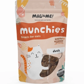 Mau&Me Munchies Duck Air-Dried Grain-Free Cat Treats 60g dog chew toys dog dental chews durable chew toys puppy chew toy bone chew