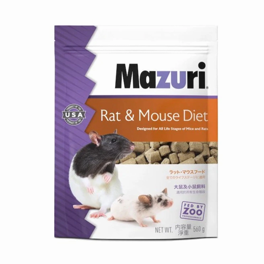 Mazuri Rat & Mouse Diet 560g hamster food guinea pig food rabbit hay rodent treats mouse food