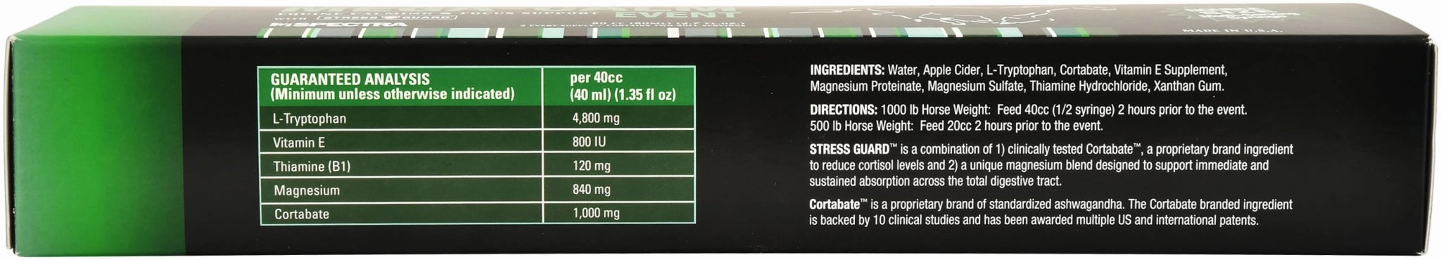 Mega-Calm Event 2-Dose Equine Calming & Focus Support Syringe, 80 cc