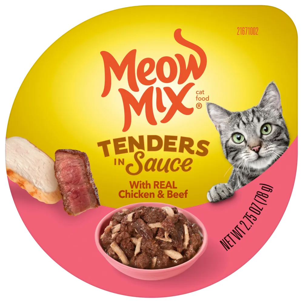 Meow Mix Tender Favorites Real Chicken and Beef in Gravy Cat Food Cups cat calming diffuser cat stress relief anxiety cat treats cat relaxing spray pet mood aid