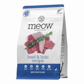 Meow Beef & Hoki Air Dried Food, 26.5 oz cat scratchers cat towers cat window perch cat heating pad cat calming spray