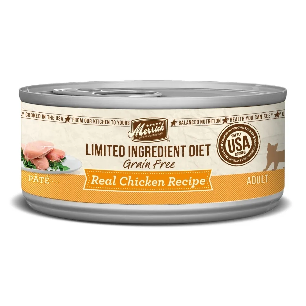 Merrick Limited Ingredient Diet Premium Grain Free And Natural Canned Pate Wet Cat Food, Chicken Recipe cat calming diffuser cat stress relief anxiety cat treats cat relaxing spray pet mood aid