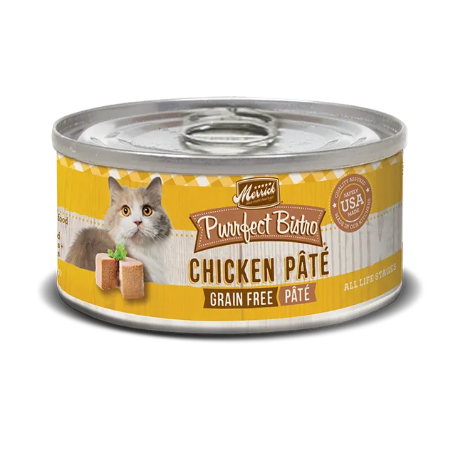 Merrick Purrfect Bistro Chicken Pate Wet Cat Food cat treats toys for cats cat hair remover cat cleaning supplies cat food bowl