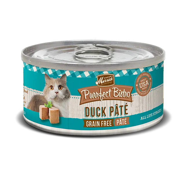 Merrick Purrfect Bistro Duck Pate Wet Cat Food cat supplies cat house cat tree cat feeder cat collar