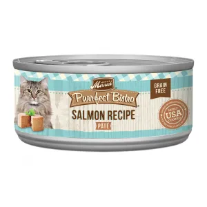 Merrick Purrfect Bistro Grain Free Premium Soft Canned Pate Adult Wet Cat Food, High Protein Salmon Recipe cat calming diffuser cat stress relief anxiety cat treats cat relaxing spray pet mood aid