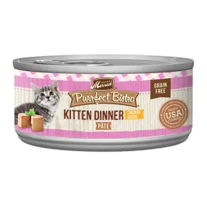 Merrick Purrfect Bistro Grain Free Premium Soft Canned Pate Chicken Wet Cat Food, Kitten Dinner Recipe cat calming diffuser cat stress relief anxiety cat treats cat relaxing spray pet mood aid
