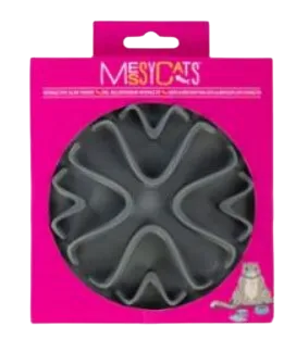 Messy Cats Silicone Interactive Feeder 6" - Gray cat toys interactive cat toys cat teaser wand cat balls cat laser pointer