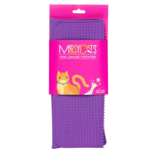 Messy Cats Silicone Litter Mat - Purple cat toys interactive cat toys cat teaser wand cat balls cat laser pointer