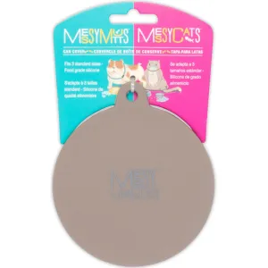 Messy Mutts & Cats Silicone Universal Cat & Dog Food Can Cover (Grey) dog bones rawhide chew sticks dog jerky bacon bone