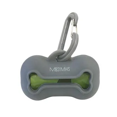 Messy Mutts Dog Wastebag Holder - Grey dog pain relief hip joint supplement senior dog care pet arthritis aid dog skin supplement